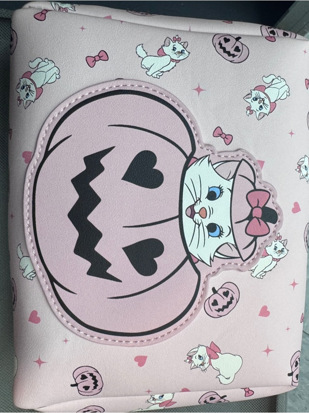 Pink Cat Pumpkin Cartoon make up bag